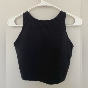 Athleta Black Conscious Crop Sports Bra D-DD